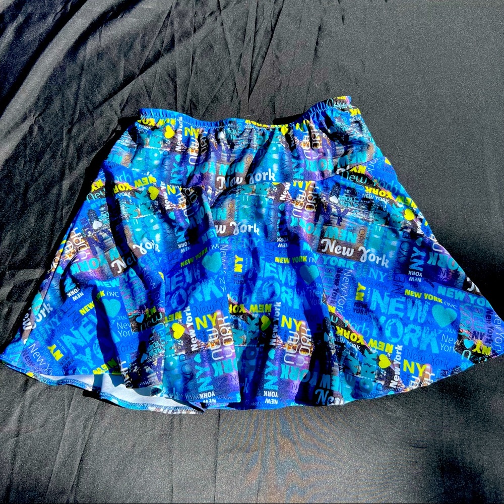 Sparkle Skirts (Bolder Athletic Wear) running skirt - S - New York print